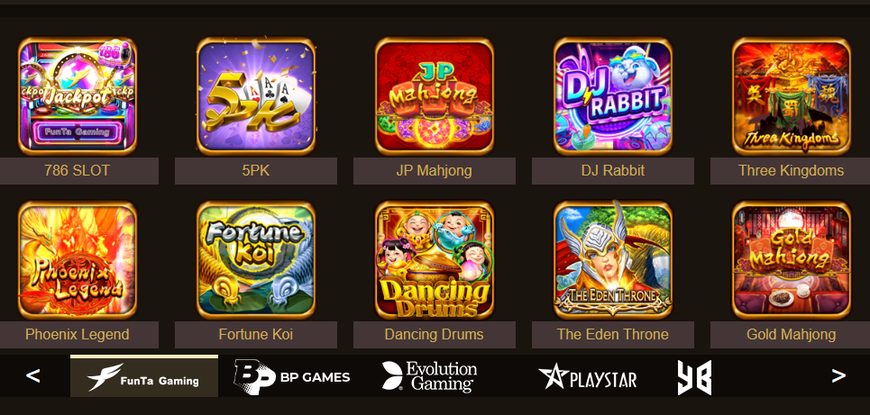 Funta Gaming slot games