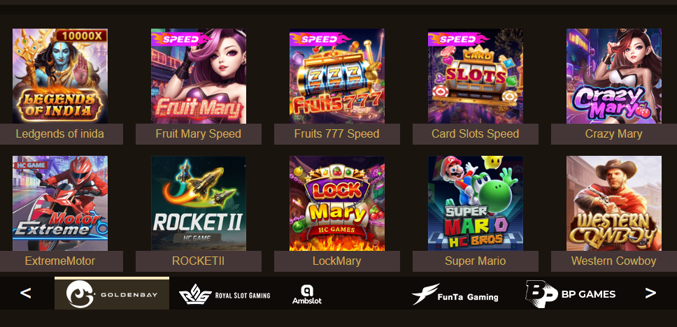 GoldenBay slot games